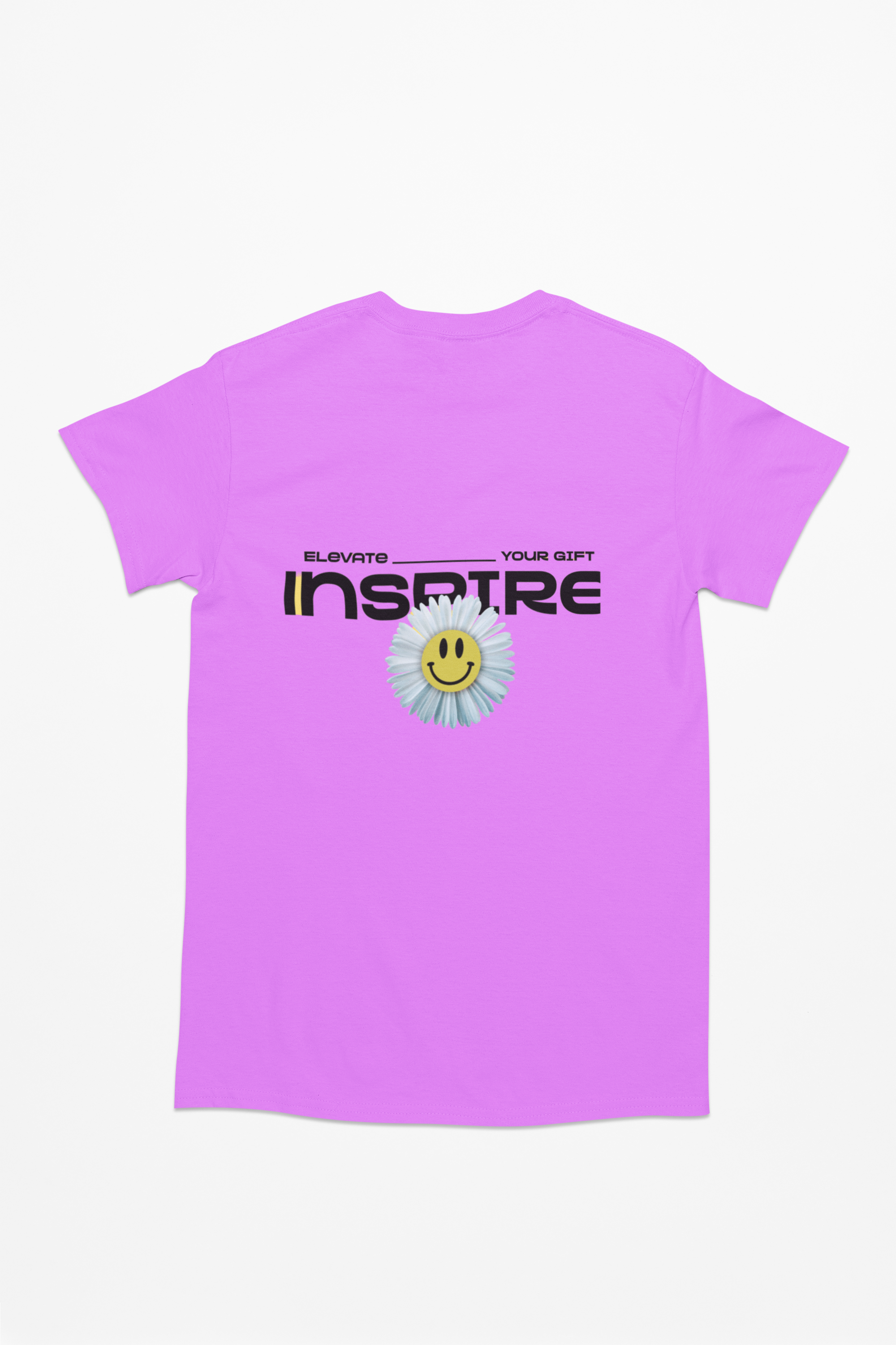 Elevate And Inspire Your Gift T-Shirt Lilac white and yellow