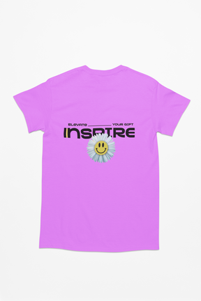 Elevate And Inspire Your Gift T-Shirt Lilac white and yellow