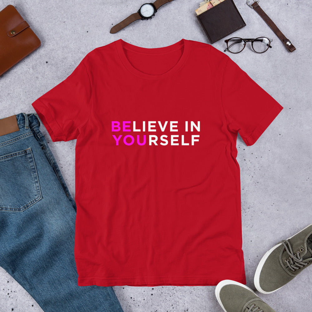 believe in Yourself black Unisex T-Shirt